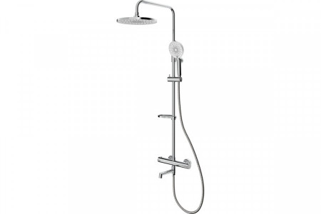 Душевая стойка со смесителем Ideal Spa ILSSBTHM06, термостат с тропическим душем