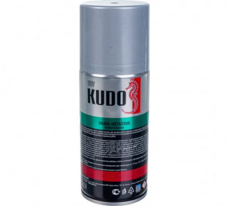 Эм.-спрей KUDO металлик  520мл  серебро  №1026