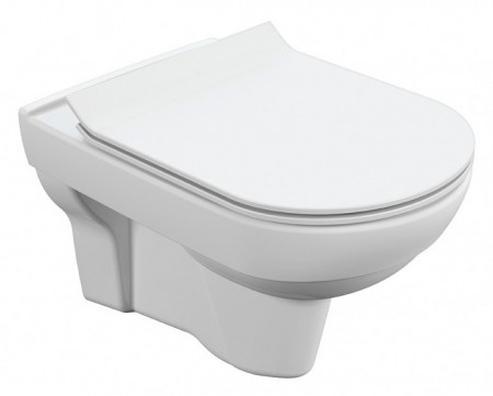 Унитаз подвесной (Cersanit) City Clean On Dpl slim, микролифт