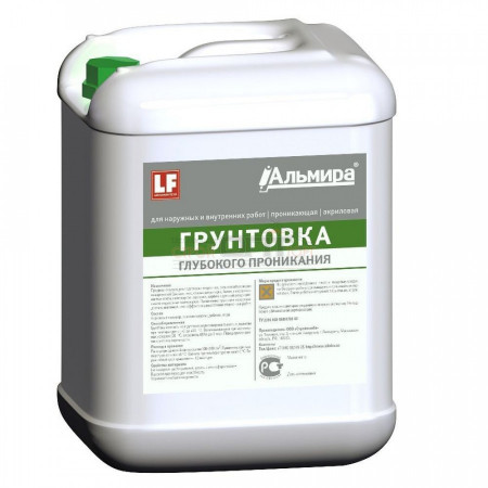 Грунтовка АЛЬМИРА глубокого проникновения 10л