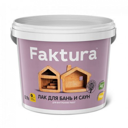 Лак FAKTURA для бань и саун  0,9 л