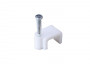 Скоба плоская для электрокабеля с гвоздем 7 мм (50 шт)