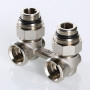 Двойной узел VALTEC для нижнего подкл. радиатора угловой 1/2"х3/4"