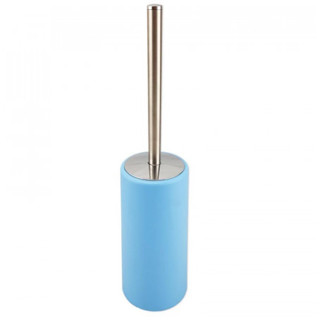 Ерш для унитаза напольный пластиковый, с хромированным ершиком КОНУС ГОЛУБОЙ САНАКС СНЯТ С ПР-ВА