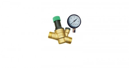 Редуктор давления поршневой с манометром ТИМ $1/2"  BL6823A