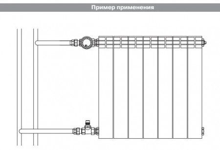 Клапан термостатический TEBO прямой М30х1,5  3/4"
