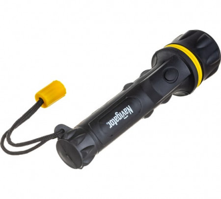 Фонарь ручной светодиодный NPT-R06-2AA 0.5Вт LED 40лм 40м пластик+резина (71584)