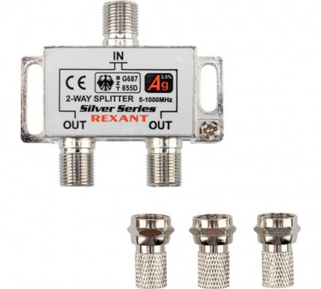 Разветвитель F-р-м Silver 5-1000MHz 2 вых