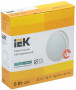 Светильник LED ДПО 8Вт IP54 4000K круг белый IEK