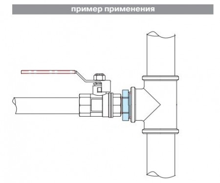 Ниппель НР-НР лат. переходной TEBO 2"х1 1/4"