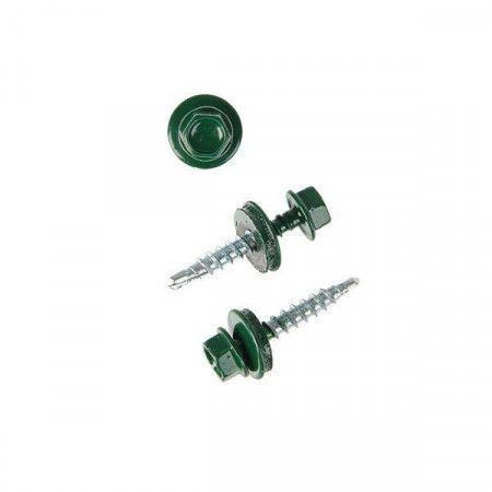 Саморез кровел. 4,8*35 RAL6005 (зеленый мох) 250шт.