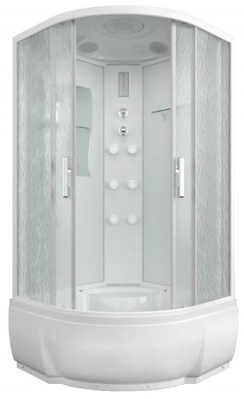 Душ. кабина Mirwell MRL903-31 высокий поддон 90*90*215, мат.стекло, сенсор.