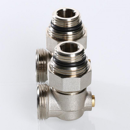 Двойной узел VALTEC для нижнего подкл. радиатора угловой 1/2"х3/4"