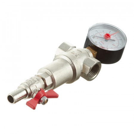 ФГО промывной VALTEC с манометром 100 мкрн 1/2" VT.389.N.04