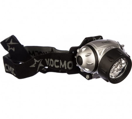 Фонарь налобный KOC-H7-LED, 7 LED, 3 батарейки ААА, 70Lm, Космос