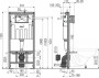 Система инсталляции Alcaplast АМ101/1120 компл.3 в1 с кнопкой М71