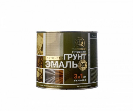 Грунт-эмаль 3 в 1 Радугамалер КРАСНО- КОРИЧНЕВАЯ  1,9кг