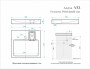 Раковина АДЕЛЬ V53D1  595х550х90 на стир.машину (с кронштейнами)