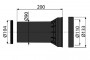 Комплект подключения к канализации Alcaplast для подвесного унитаза M902