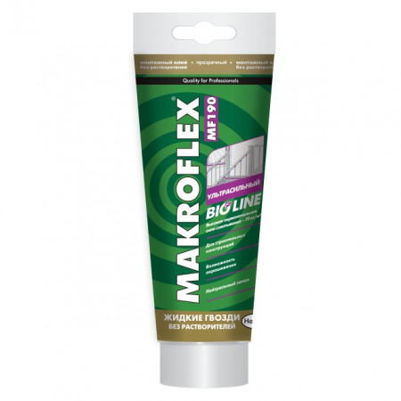 Жидкие гвозди MAKROFLEX-190 ультрасильн. прозрач. 185гр.