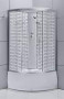 Душ. кабина ECO-10 White AQUARIUS высокий поддон 90*90*215, тон.стекло, проф.серебро