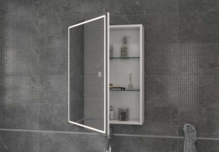Зеркало-шкаф "Geometry" с Led подсветкой 60
