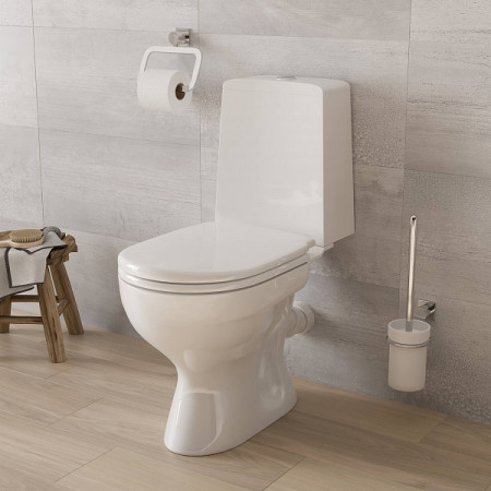 Унитаз-компакт (Gesso) Меркурий Премиум 2 HOME De Luxe микролиф кнопка, нижн.подвод, косой выпуск