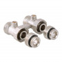 Двойной узел VALTEC для нижнего подкл. радиатора прямой 1/2"х3/4"
