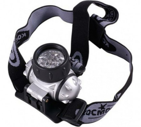 Фонарь налобный KOC-H14-LED, 14 LED, 3 батарейки ААА, 130Lm, Космос