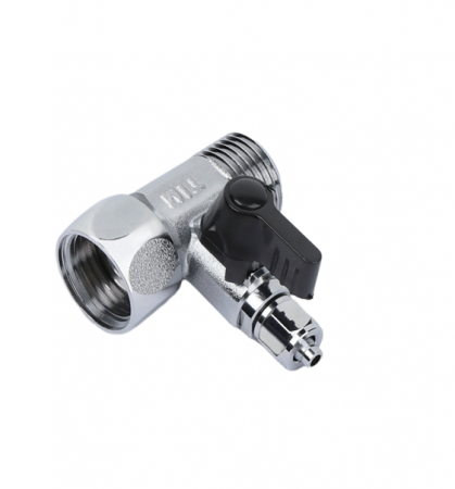 Тройник с краном под фильтр 1/2"-1/4"-1/2" BL5827