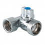Кран шаровый ВР-НР-НР 3-х ходовой для СМА VALTEC 1/2"х3/4"х1/2"