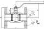 Кран шаровый стальной фланцевый LD Ду 40 Ру 40