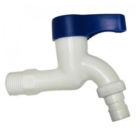 Кран водоразборный PL3KR-1/2 пластиковый белый