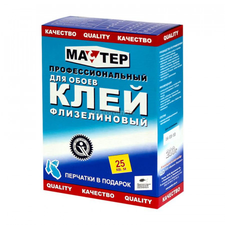 Клей для обоев МАСТЕР флизелиновый 200г