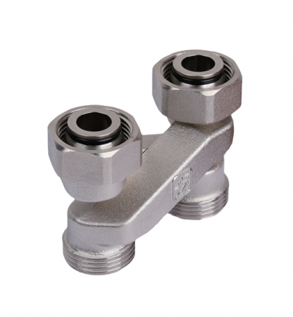 Узел подкл. радиатора перекрестие Х-образное TIM 3/4"х 3/4" RBX501.03