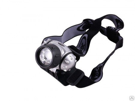 Фонарь налобный KOC-H14-LED, 14 LED, 3 батарейки ААА, 130Lm, Космос