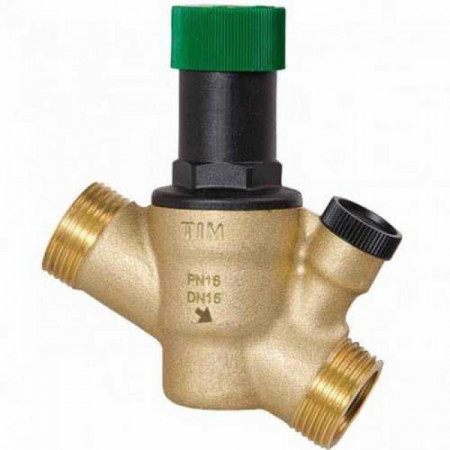 Редуктор давления поршневой с манометром ТИМ $1/2"  BL6823A