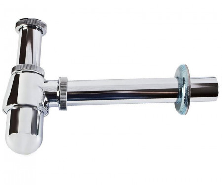 Сифон для умыв. ХРОМ без выпуска 1 1/4"- 32  BAS0802S