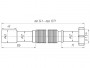 Гофра АНИ (К207) 1 1/4''х32/40 мм с нак.гайкой