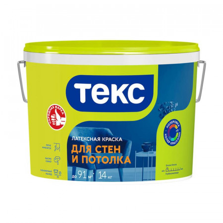 Краска в/д ТЕКС УНИВЕРСАЛ интерьерная/латексная для стен и потолков  14.0 кг
