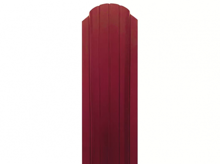 Штакетник Bordex thin полукруглый RAL3005  фигурный  1.5 метра, красное вино