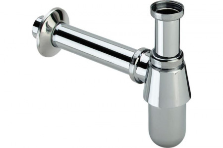 Сифон для умыв. ХРОМ без выпуска 1 1/4"- 32  BAS0802S