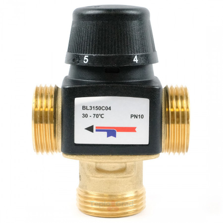 Термостатический клапан Zeissler 30-70°С  1" НР KVs 3.2  BL3150C04