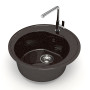Мойка глянцевая Z3 черная 510 BERGG  lab