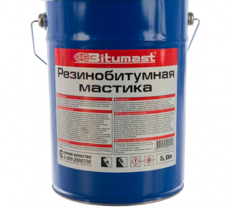 Мастика BITUMAST резинобитумная 5л 