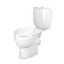 Унитаз-компакт (Gesso) Тефия HOME De Luxe без ободка, косой выпуск